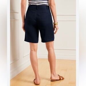 Talbots Dark Blue Khaki Women's Bermudas - Size 16